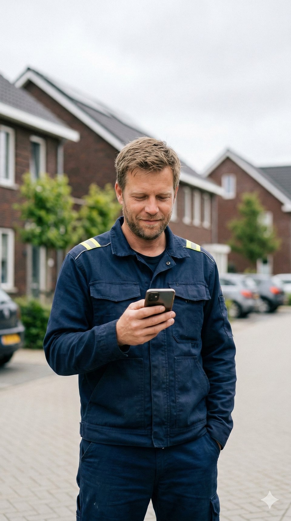 Installateur met AI-agent